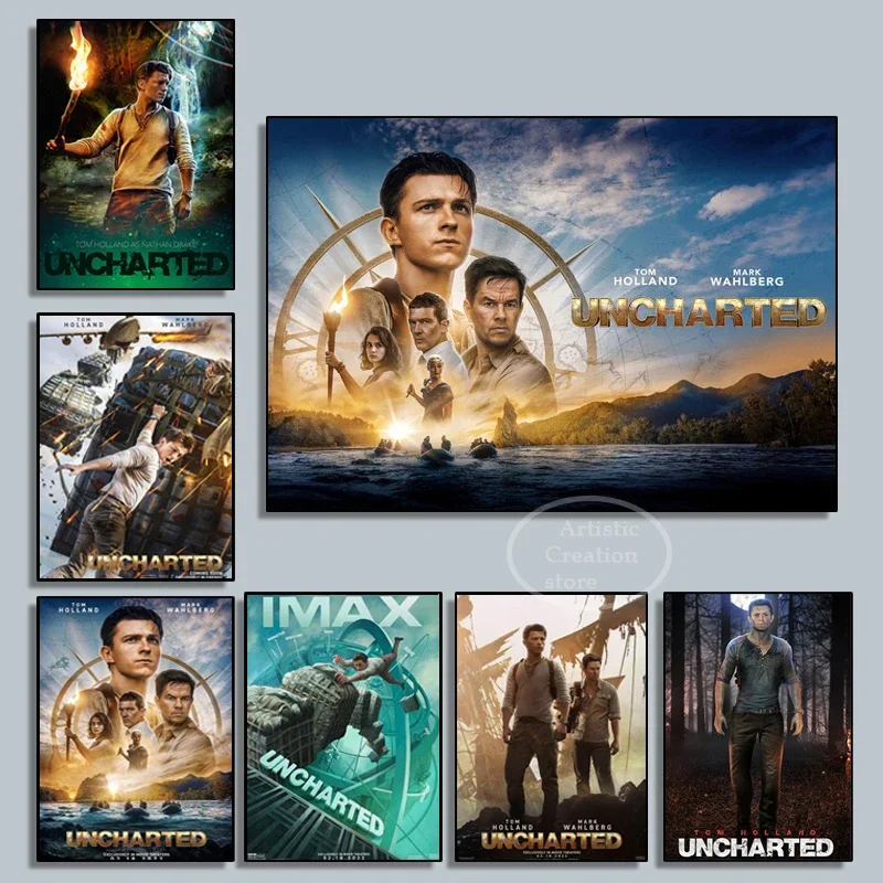 Видеоигры Uncharted Classis Movie постер на холсте с принтом декор для гостиной настенная