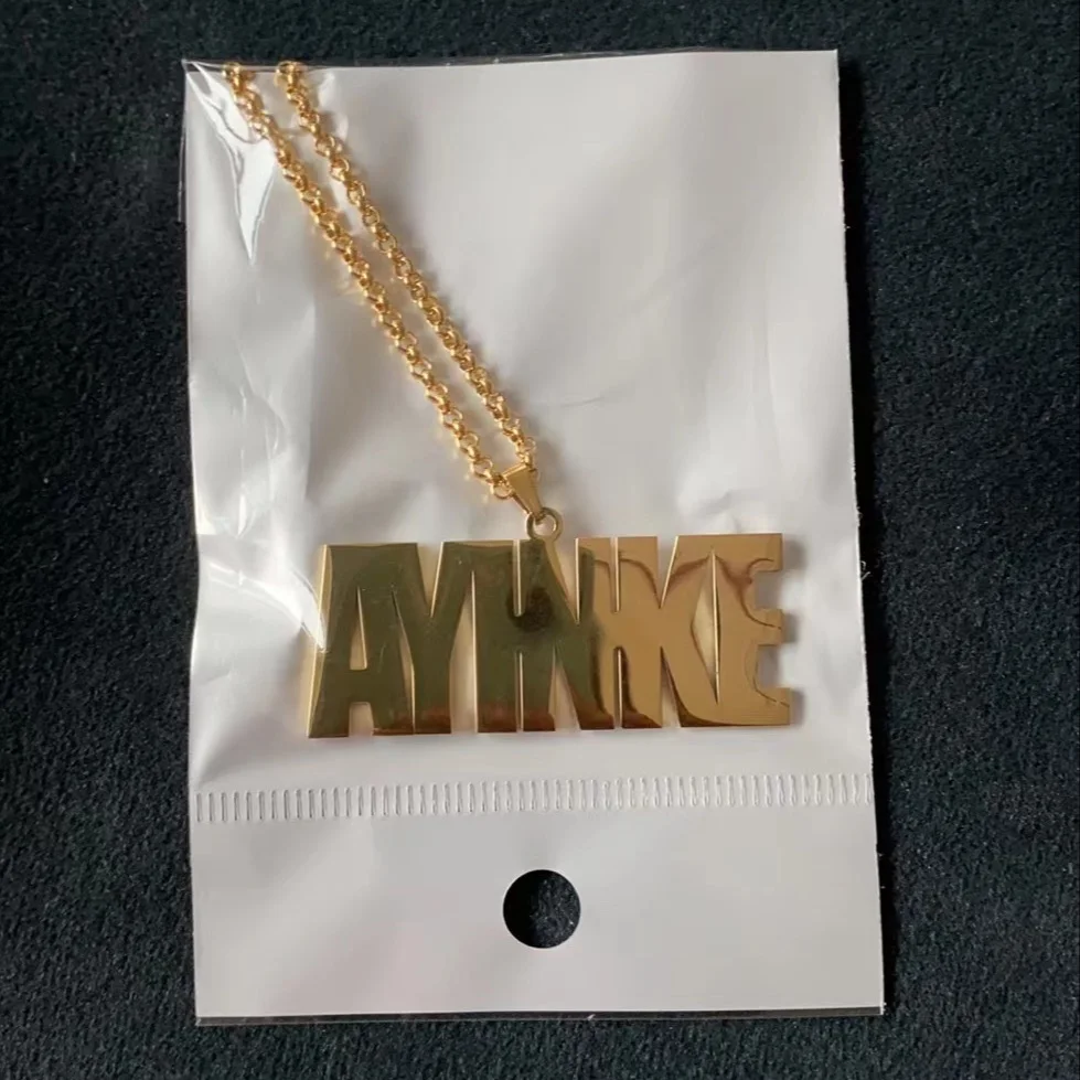 Customized Name Necklace Personalized Heart Necklace For Women Stainless Steel Crown Nameplate Pendant Jewelry Gift Bijoux Bff