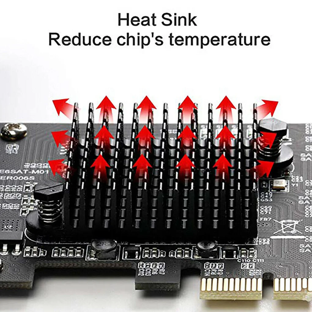 

Плата расширения PCI-E-SATA, 6 портов, 6 Гбит/с