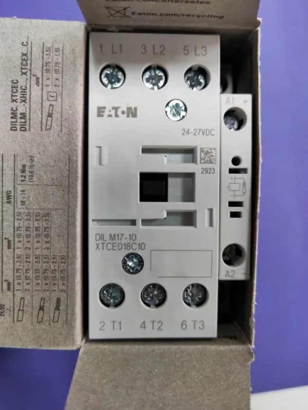 Фото Новый оригинальный контактор Eaton Muller DILM17-01 RDC24 17A DC 24V №1