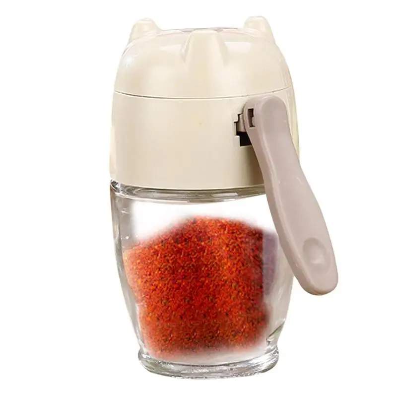 

Metering Pepper Shaker Push Type Salt Dispenser Salt Tank Sugar Bottle Shaker Seasoning Jar Kitchen Accessories