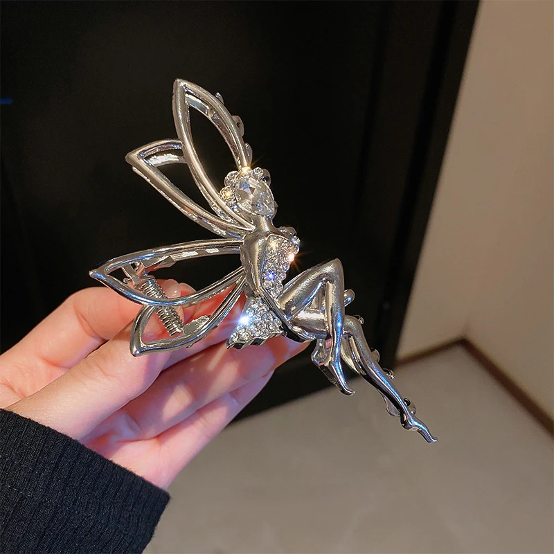 Когти для волос эльфийской феи серебристые простые аксессуары корейская заколка