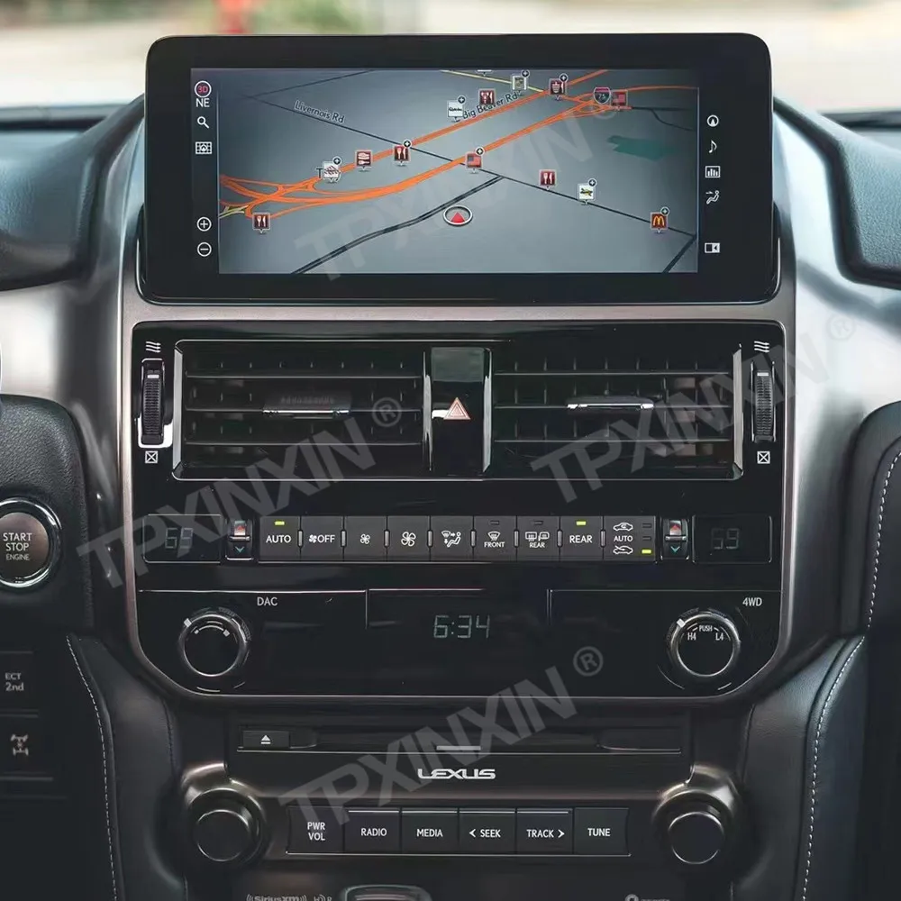 12 5-дюймовый мультимедийный плеер для Lexus GX400 GX460 2009-2021 автомобильный