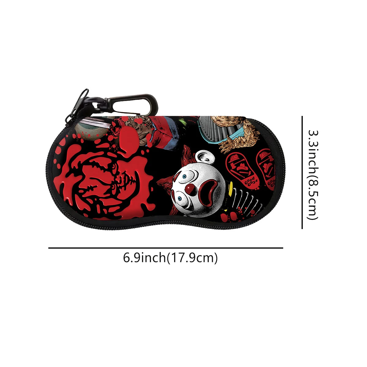 Сумка для солнцезащитных очков в стиле скелета ужасов коробка мужской и женский