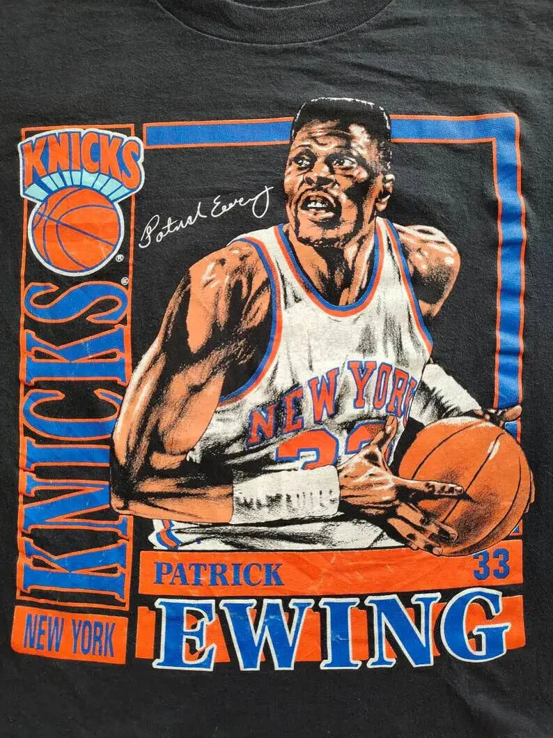 Патрик Еинг Мужская футболка черная Все размеры от S до 5XL JJ3878