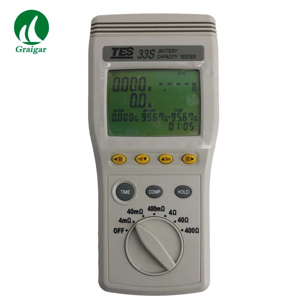 

Upgraded Version TES-33S Battery Capacity Tester TES33S Storage Battery Systems Battery Capacity 0 to 1200AH RS232 PC Interface