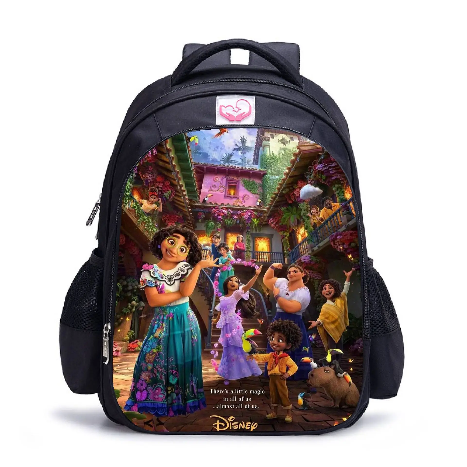 

Anime Figures Disney Encanto Backpack Toys Cartoon Movie Mirabel Abuela Model Print Children's School Bag Kids Shoulder Bag Gift