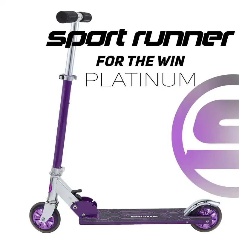 

Sport Runner Platinum Kick Scooter For Kids Ages 5+, Purple
