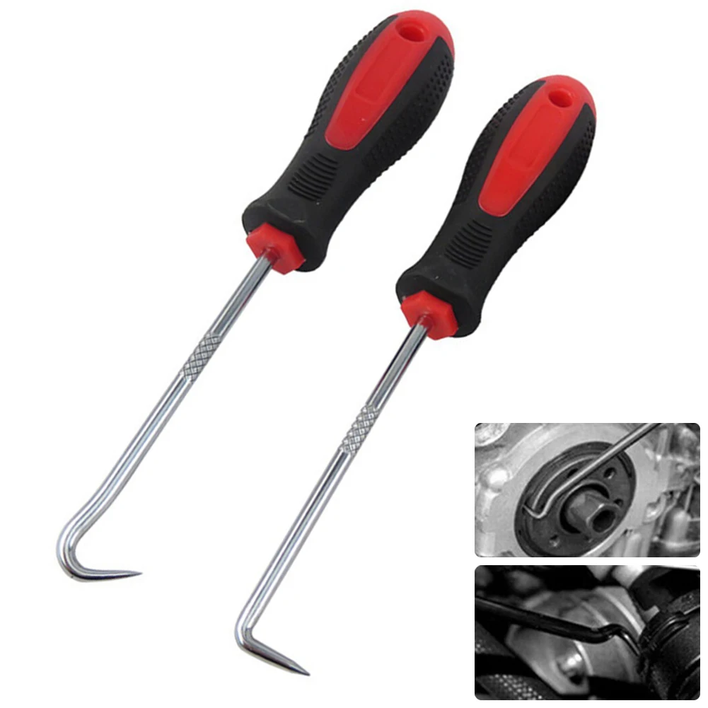 

Car Remover Tool Hook Tool Steel + Plastic 150mm Length 45/90 Degree Retrieving Washers Separating Wires O Rings