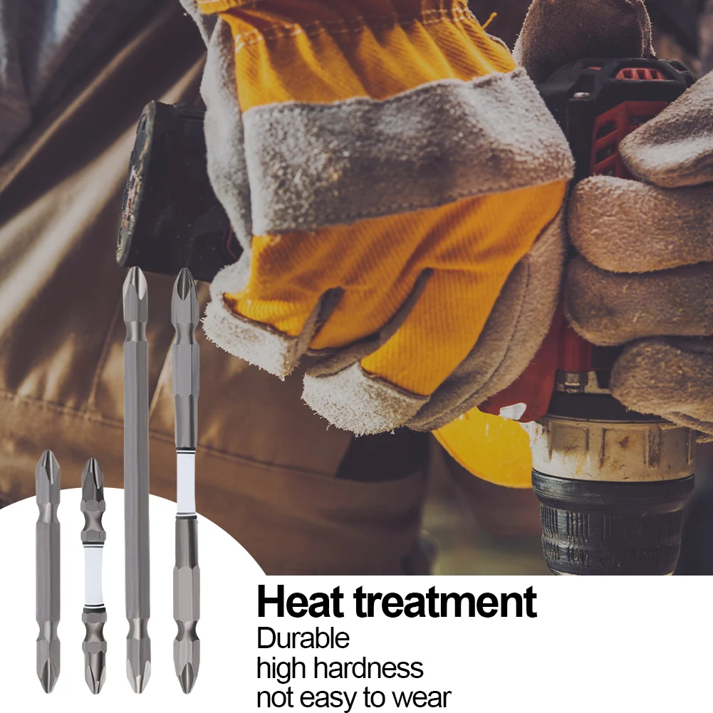 

4/5 шт 1/4 дюйма с шестигранным хвостовиком крест ударный Драйвер Биты анти-скольжения магнитное сверло S2 легированная сталь высокая твердост...