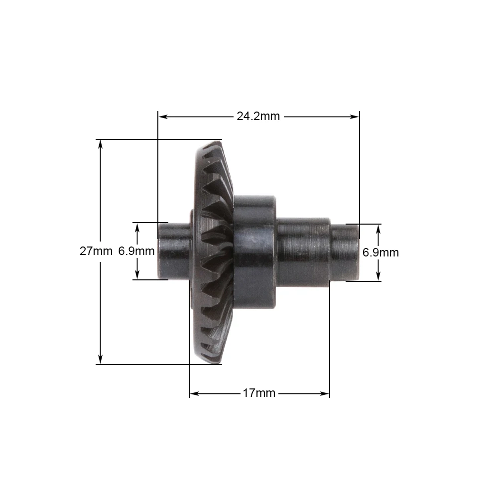 Сверхмощная коническая шестерня Overdrive 24/8T 27/8T 30/8T 33/8T для 1/10 RC Crawler Axial SCX10 II AR44/45