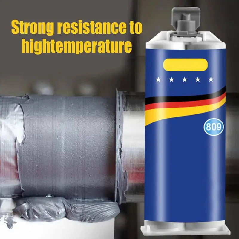 

100g Liquid Metal Filler A+B Set Adhesive Metal Bonding Repair For Cast Iron Radiator Cold Weld High Heat Resistant Repair Paste