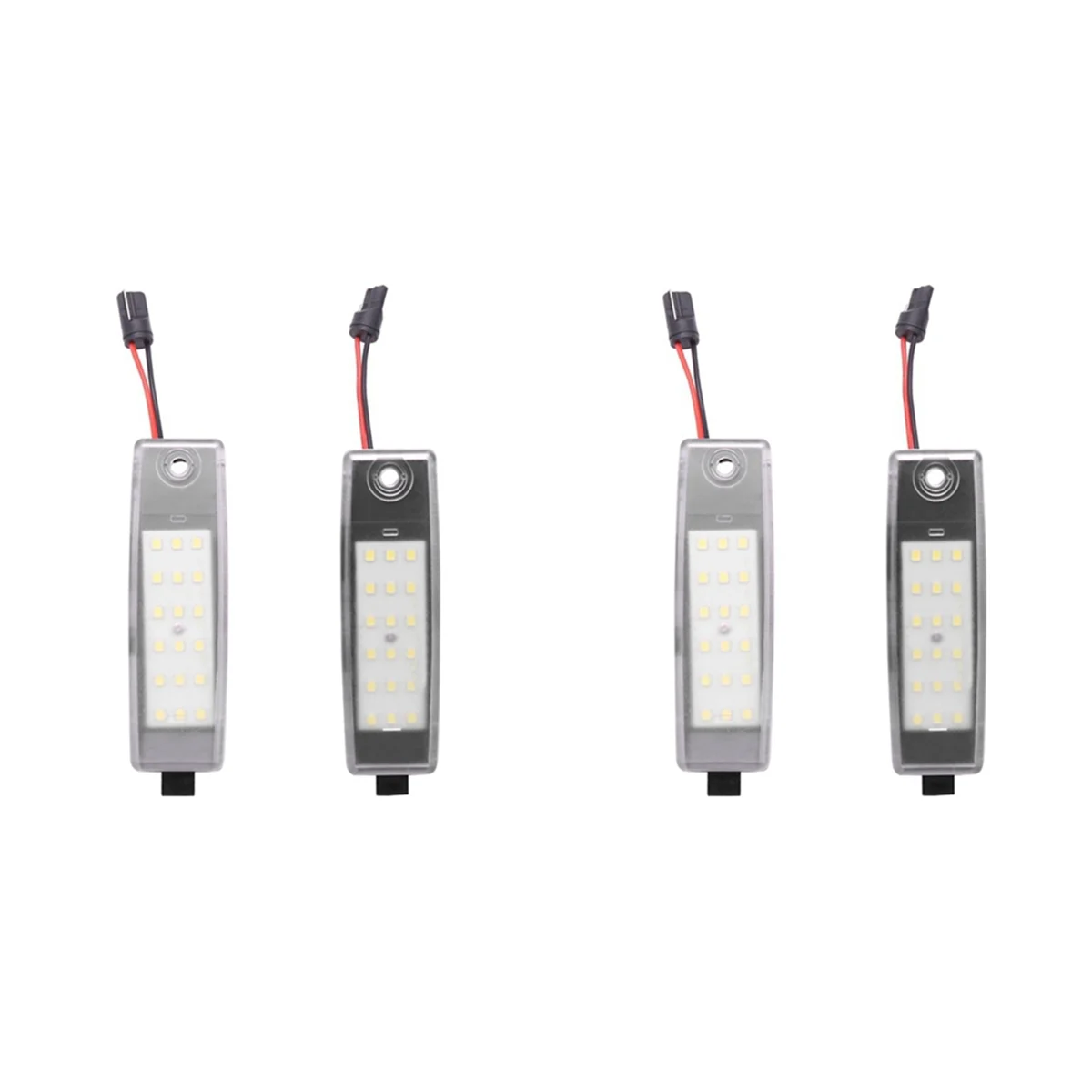 2 пары белых светодиодных номерных знаков для Toyota Hiace Hi-Ace H200 2004-2012 автомобильные