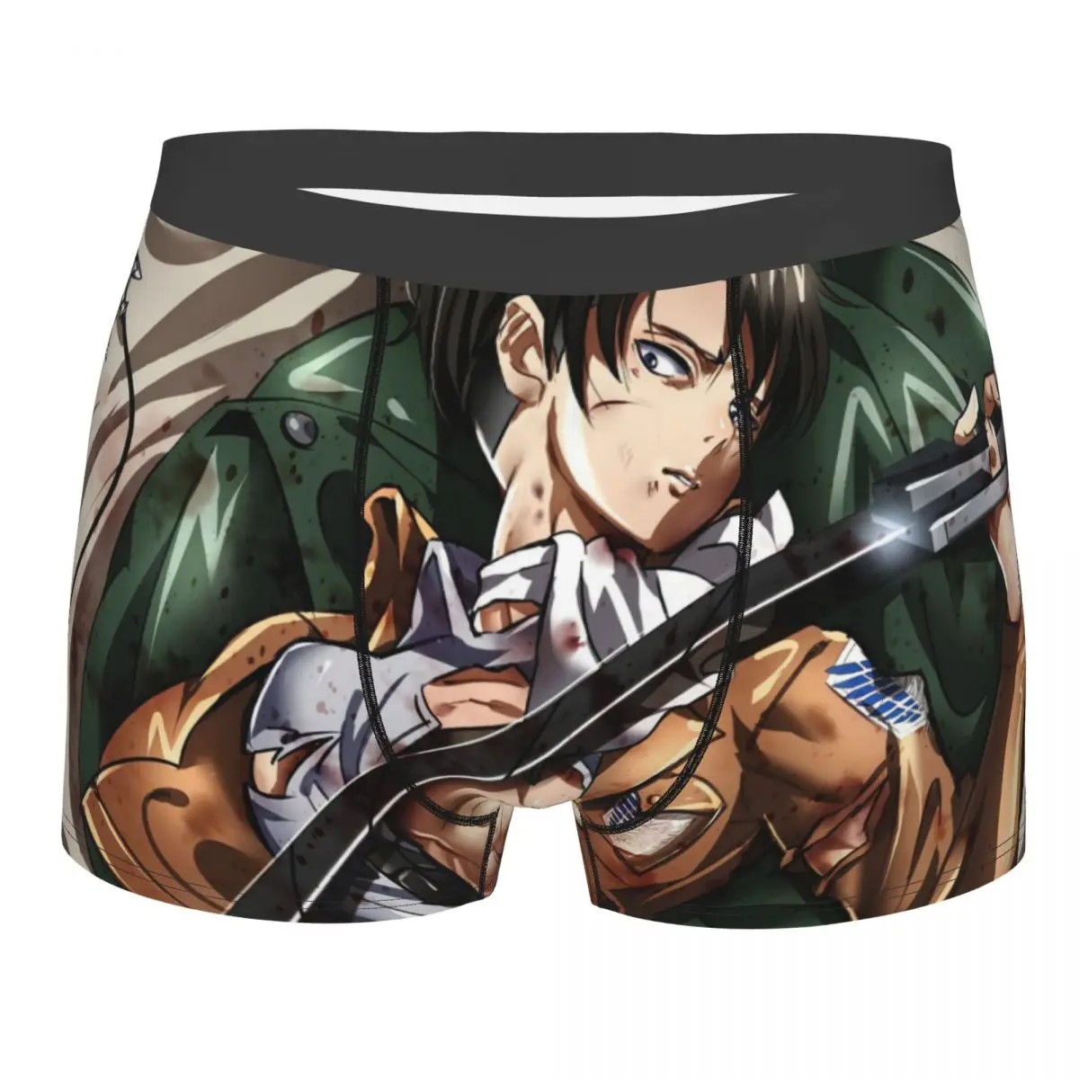 Attack on Titan Anime Levi Underpants Cotton Panties Men's Underwear Ventilate Shorts Boxer Briefs