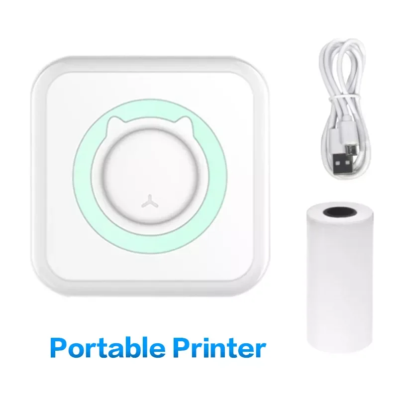

NEW2023 Portable Thermal Photo Printer Mini Pocket Label Sticker Maker Wireless BT Phone Printing Machine Paper Rolls For DIY Jo