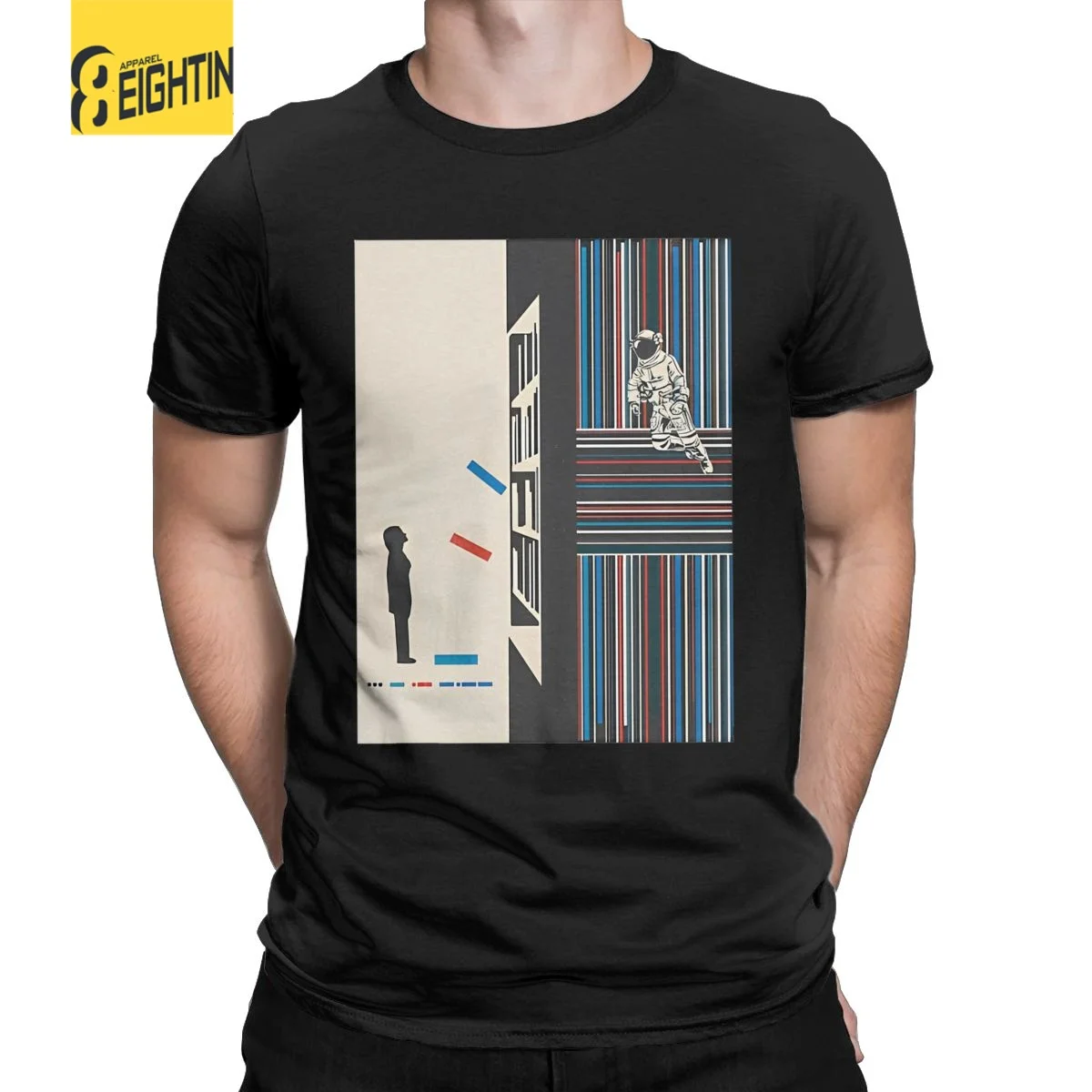 Мужские футболки с надписью The Stay постер Interstellar модные из 100% хлопка футболка