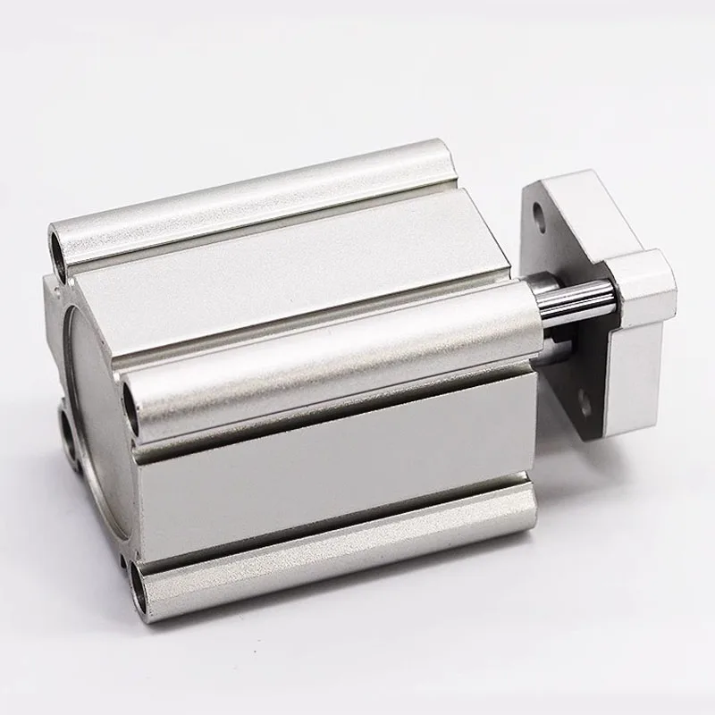 Цилиндр CQMB CDQMB с отверстием 12 16 20 25 32 40 50 63 80 100 ход 5-100 мм компактный направляющий