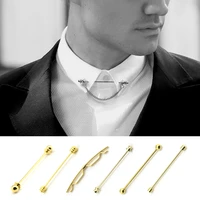 new metal tassel neck tie collar bar pin clip ties lapel pins and brooches women accessories gifts for men brooch jewelry luxury