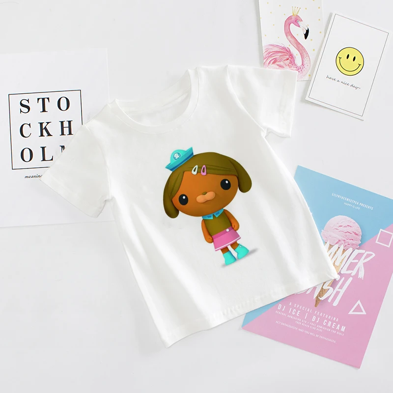 Футболка с коротким рукавом для мальчиков и девочек 3-8 лет |