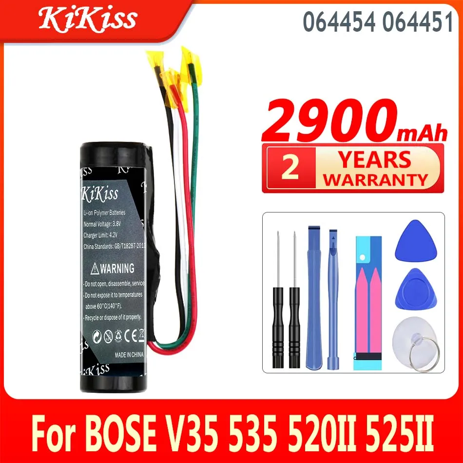 

KiKiss Battery 064454 064451 2900mAh For BOSE V35 535 520II 525II 535II T20 Series Bluetooth Speaker High Capacity Bateria