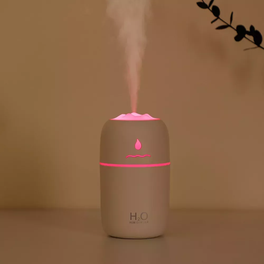

NEW2023 Mini Air Humidifier Portable USB Car Aroma Essential Oil Diffuser Home Fogger Mist Maker Sprayer LED Night Lamp Accessor