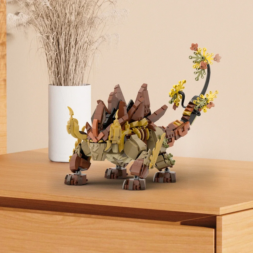 Популярная игра MOC монстры модель древнего дракона земли Genshined Azhdaha дракон монстр