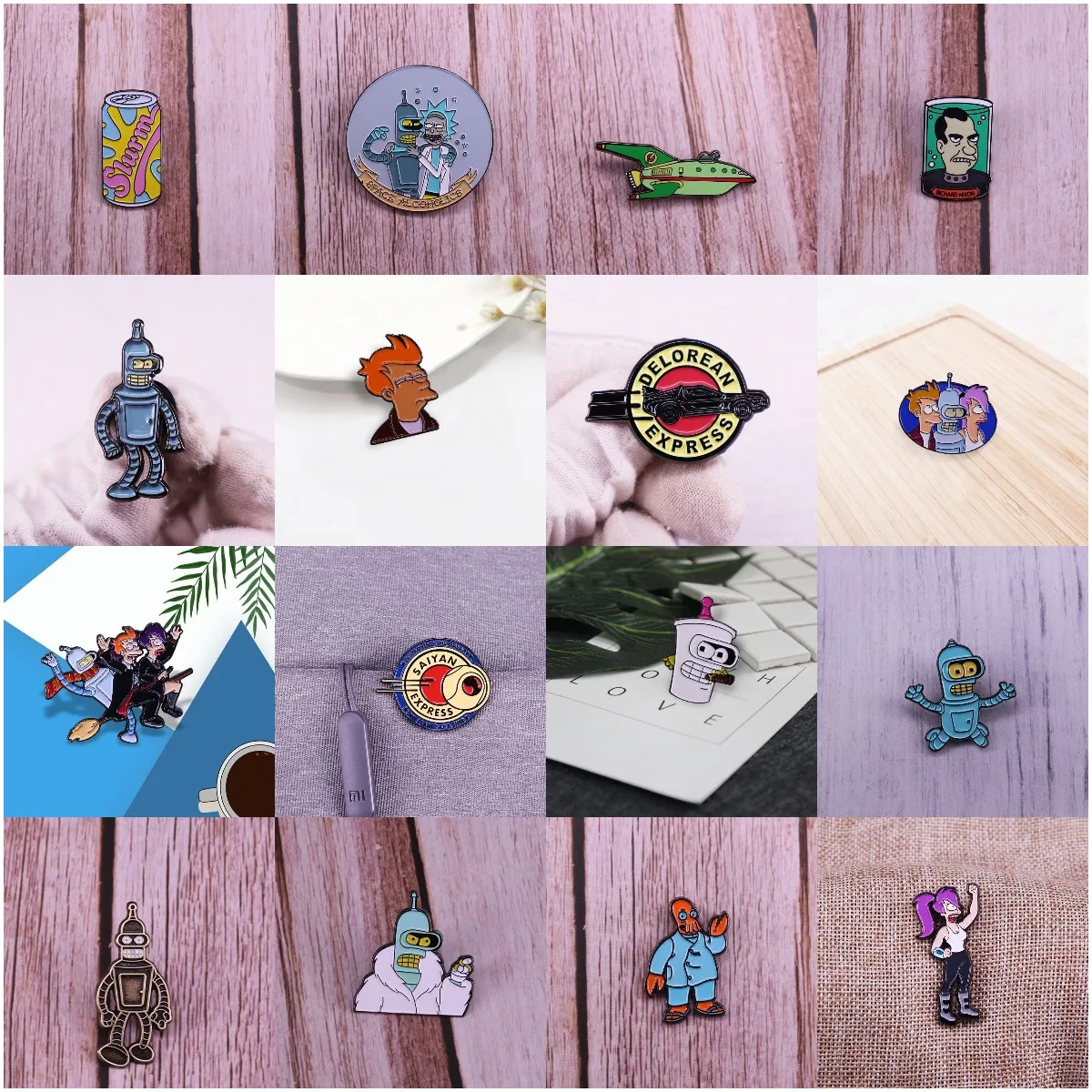 Мужская/Женская эмалированная брошь для рюкзака или Джинса |