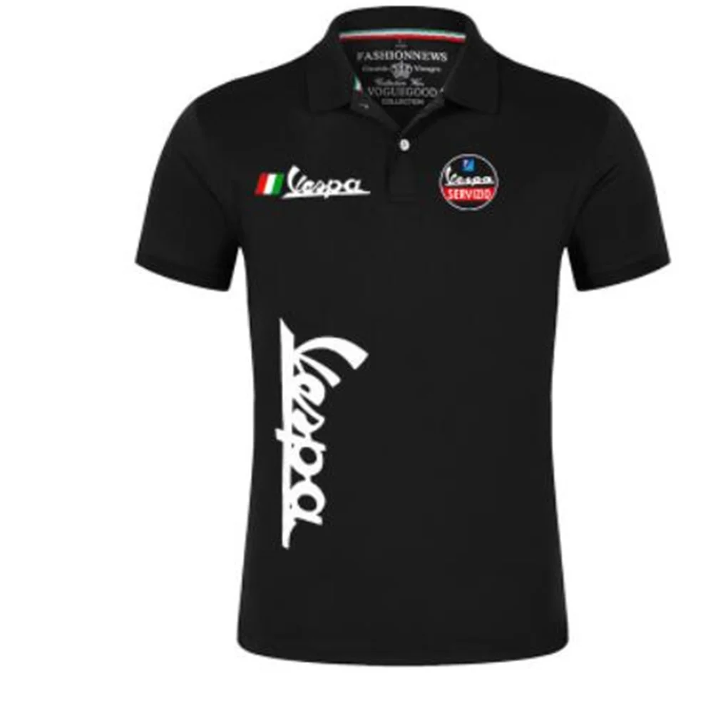 

2023 summer new men's short sleeve T-shirt car standard body shirt casual lapel Polo shirt men