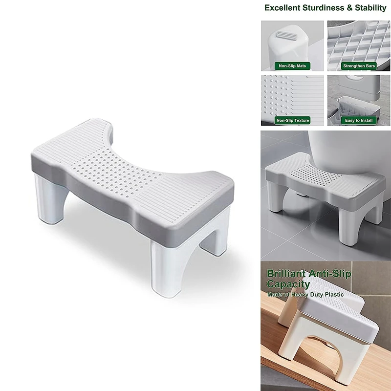 Табурет для унитаза на корточках портативный пластиковый табурет взрослых