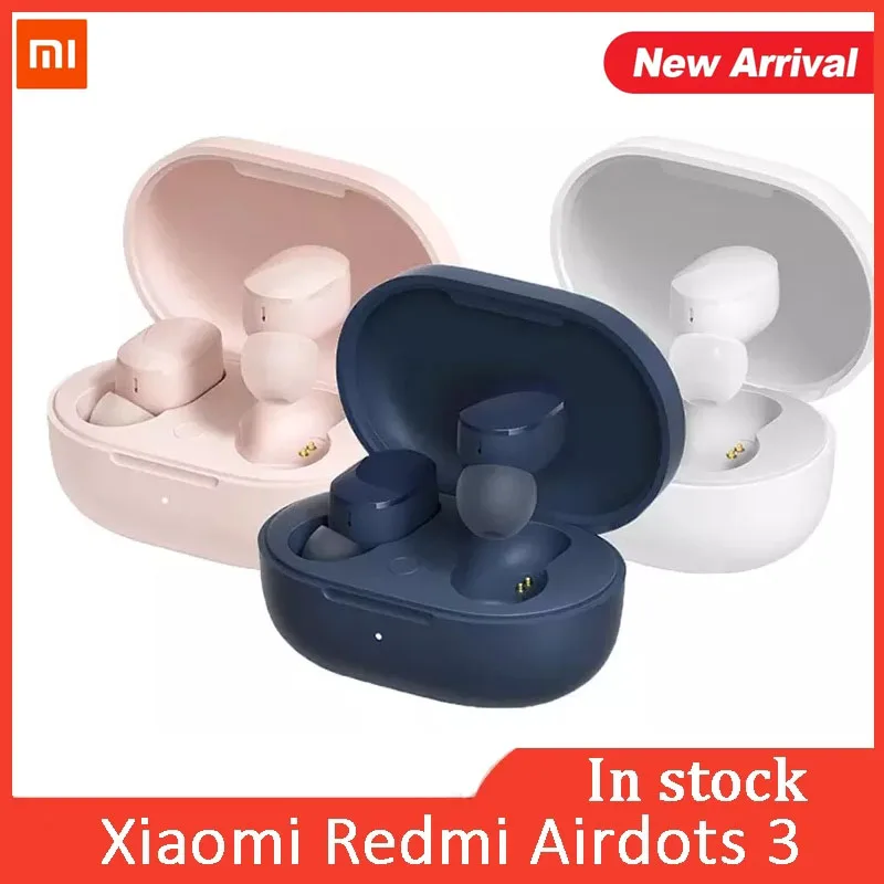 

Беспроводные наушники Xiaomi Redmi AirDots 3, Bluetooth совместимые стереонаушники Mi True Wireless с микрофоном, TWS наушники