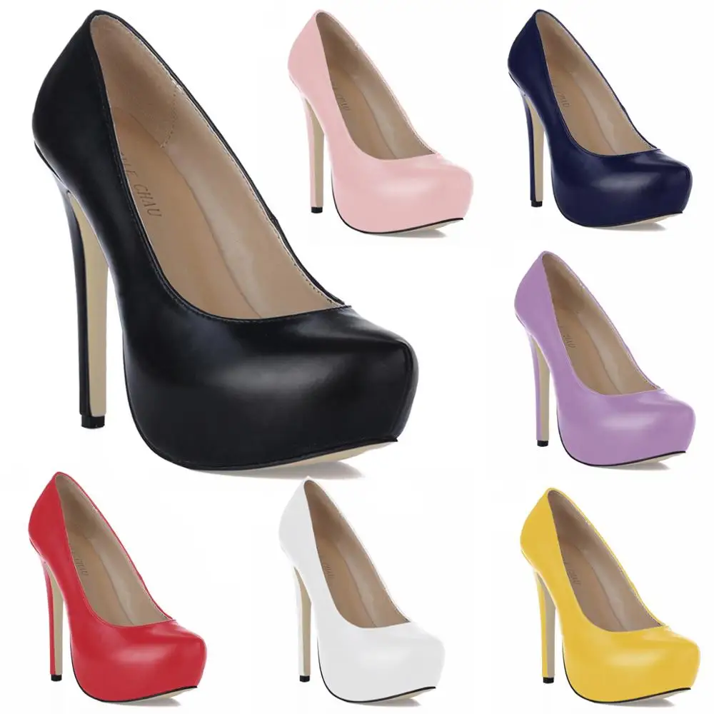 

CHMILE CHAU Sexy Dress Party Shoes Women Stiletto High Heels Platform Lady Pumps Zapatos Mujer Chaussure Talons Femmes 3463B-a2