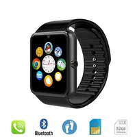 bluetooth compatible gt08 smart watch sim card tf card camera smart clock smartwatch for apple watch iphone android