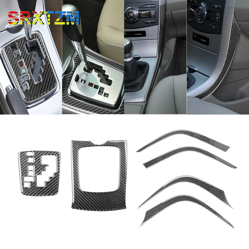 

Car Interior Carbon Fiber Gear Shift Panel Decoration Sticker For Toyota Corolla 2006-2012