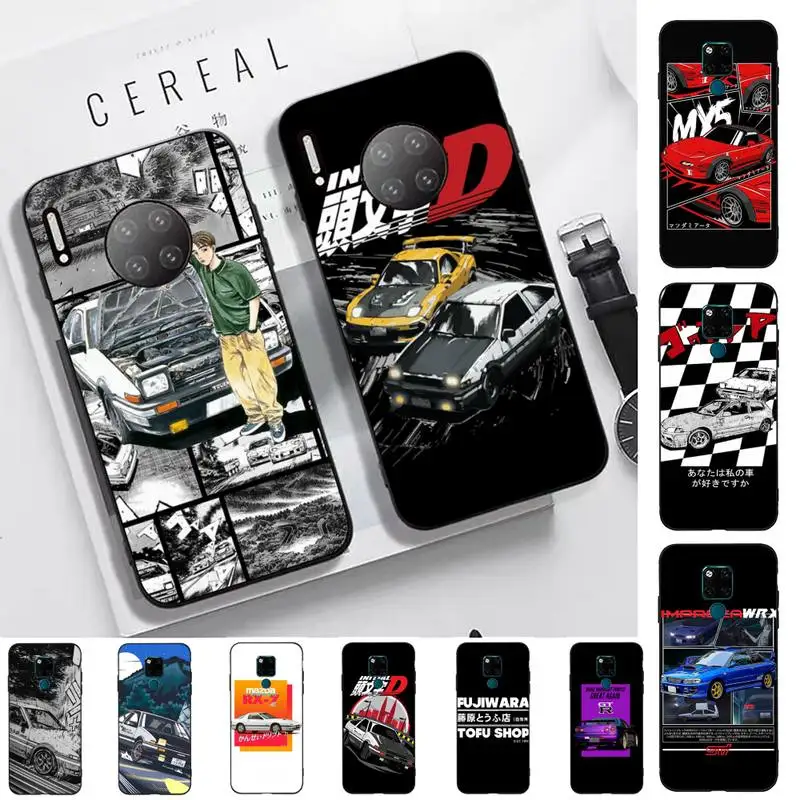 

FHNBLJ Japan Anime Initial D AE86 Tail Light Posters Phone Case for Huawei Mate 20 10 9 40 30 lite pro X Nova 2 3i 7se