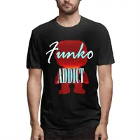 Funko Addict Funko Pop Men Casual Tees Short Sleeve Crew Neck T-Shirt Cotton Gift Clothes