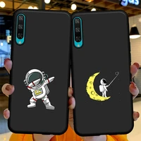 new space astronaut cartoon cute cover silicone for huawei honor 8 lite 8c 9x 9 10 lite 20 pro v20 10i 20i 30 pro 30s phone case