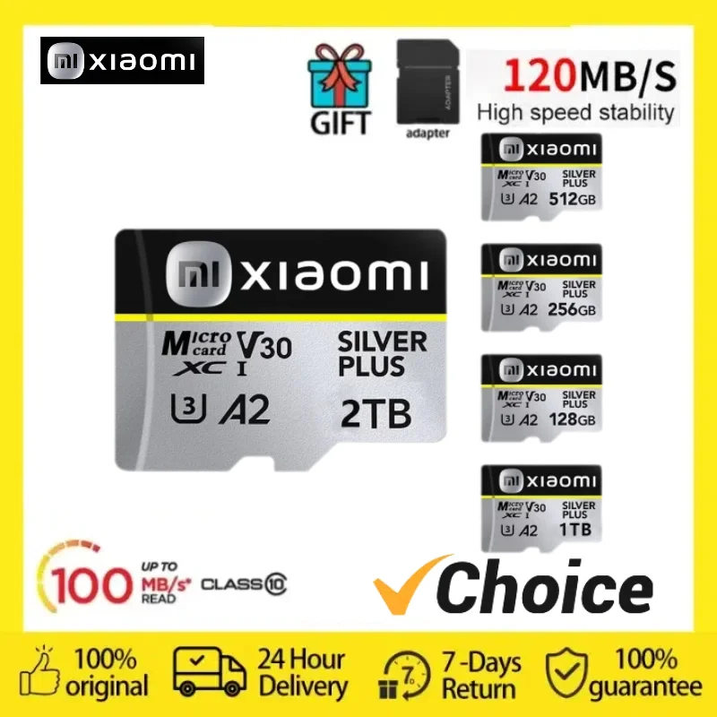 Карта памяти Xiaomi 2 ТБ Micro TF SD-карта класса 10 128 ГБ SD-флеш-памяти Cartao De Memoria для Steam Deck