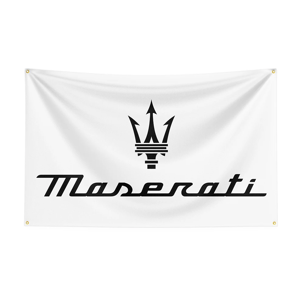 

90x150cm Maseratis Racing Flag Polyester Printed Racing Car Banner For Decor