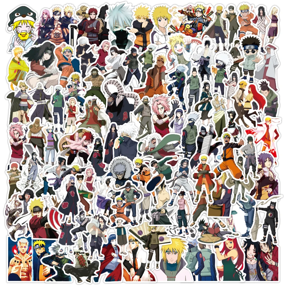 

10/30/50/100pcs Japan Anime NARUTO Stickers Cool Uzumaki Naruto Sticker Laptop Skateboard Car Motorcycle Stationery Toy Decals