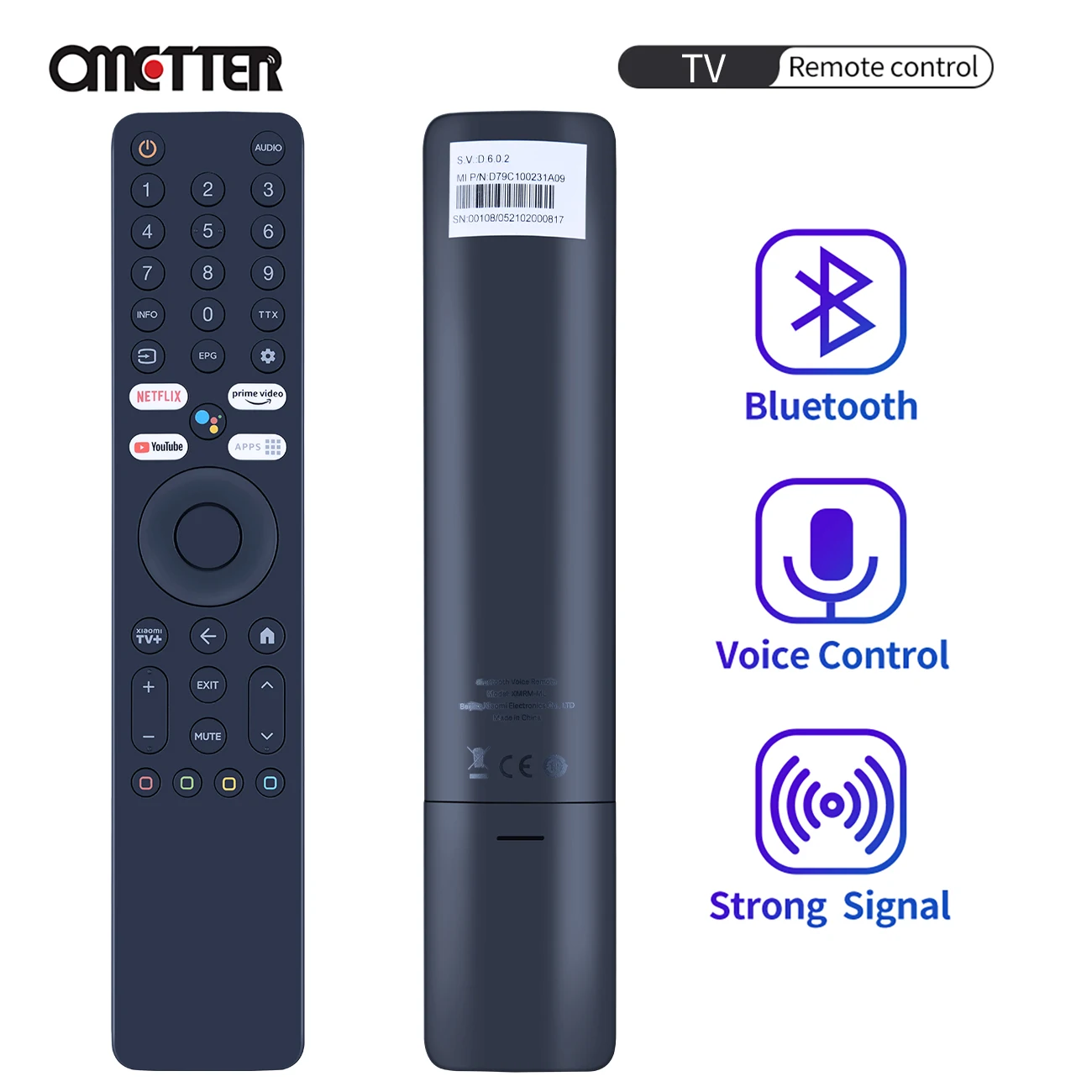 

NEW XMRM-ML Voice REMOTE CONTROL for Xiaomi Ultra HD 4K QLED TV Q2 50" 55" 65"
