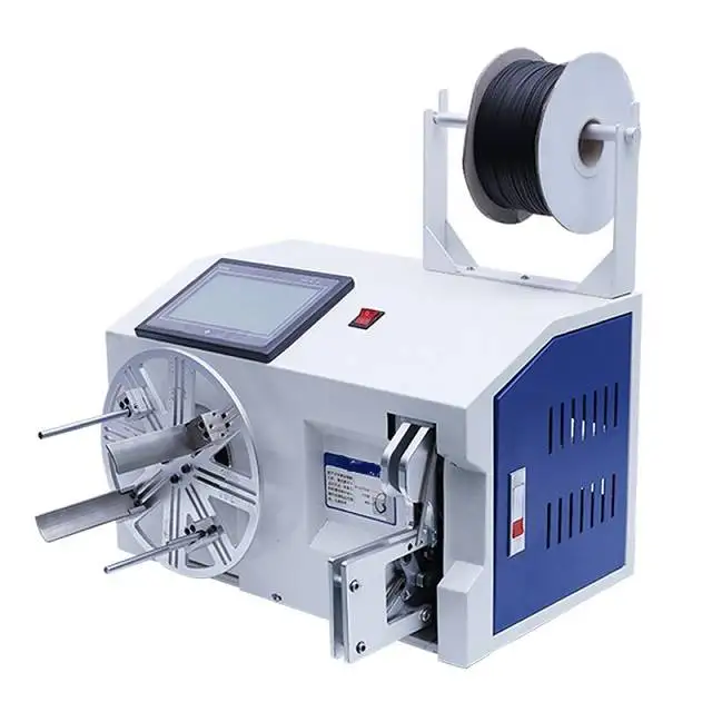 

Factory Supply Wire Cable Full Automatic Cutting Coiling Machine Twist Tie With Meter Counting Cheap Price