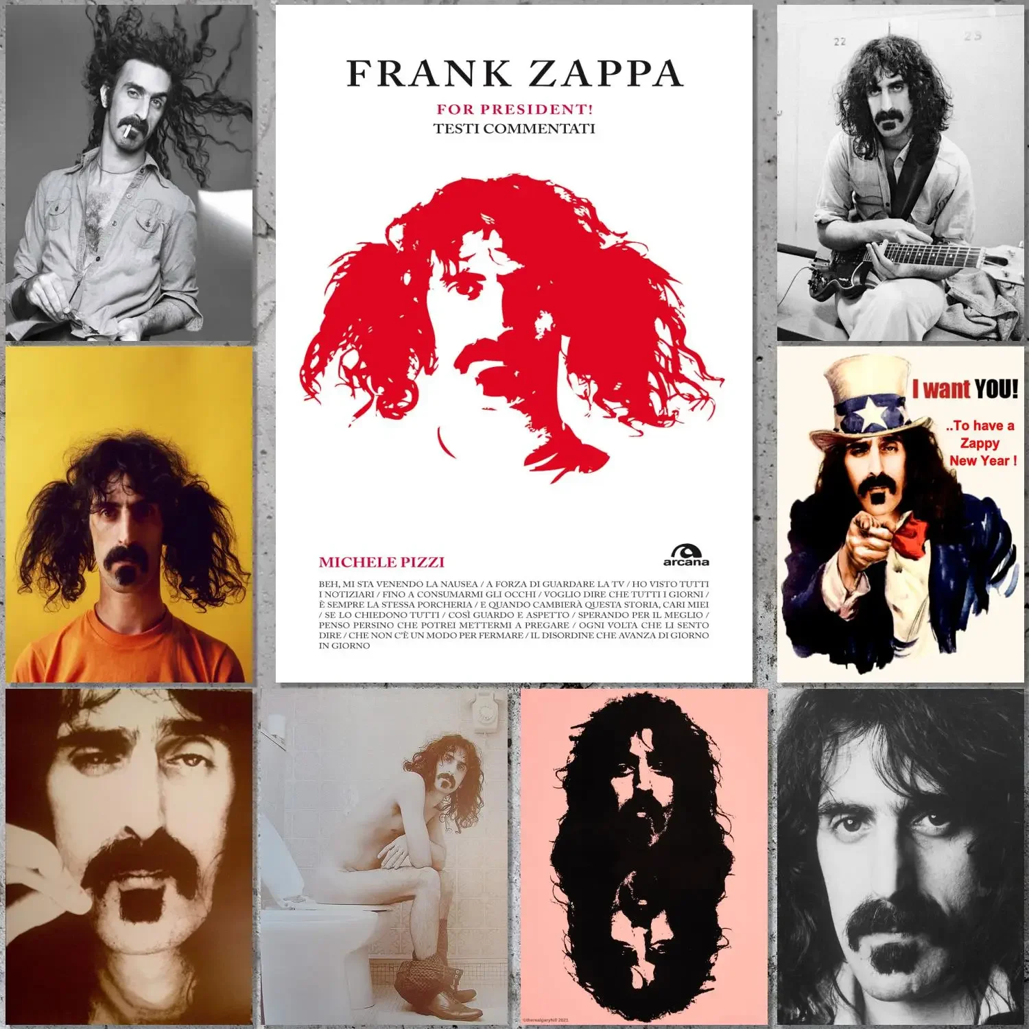 Франк запапа постер холст художественный и настенная картина печать современный