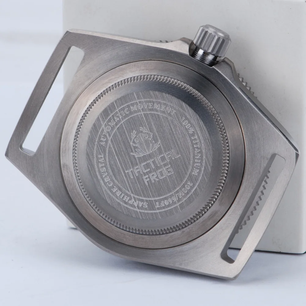Тактические часы для дайвинга Frog Titanium FXD 42 мм синий циферблат Сапфировая