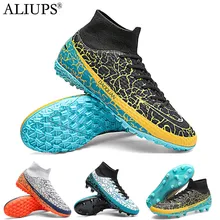 ALIUPS Size 35-47 Indoor Turf Soccer Shoes Men Sneakers Original Football Boots AG TF Kids Soccer Cleats Training Futsal Shoes