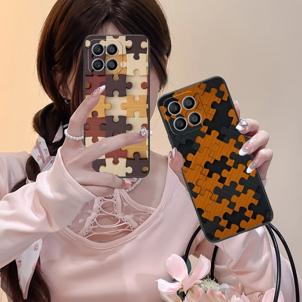Чехол для мобильного телефона Puzzle Pretty Fashion Huawei Honor 90 80 70 60 50 30 20 10 9 8 7 Pro S SE Lite 5G