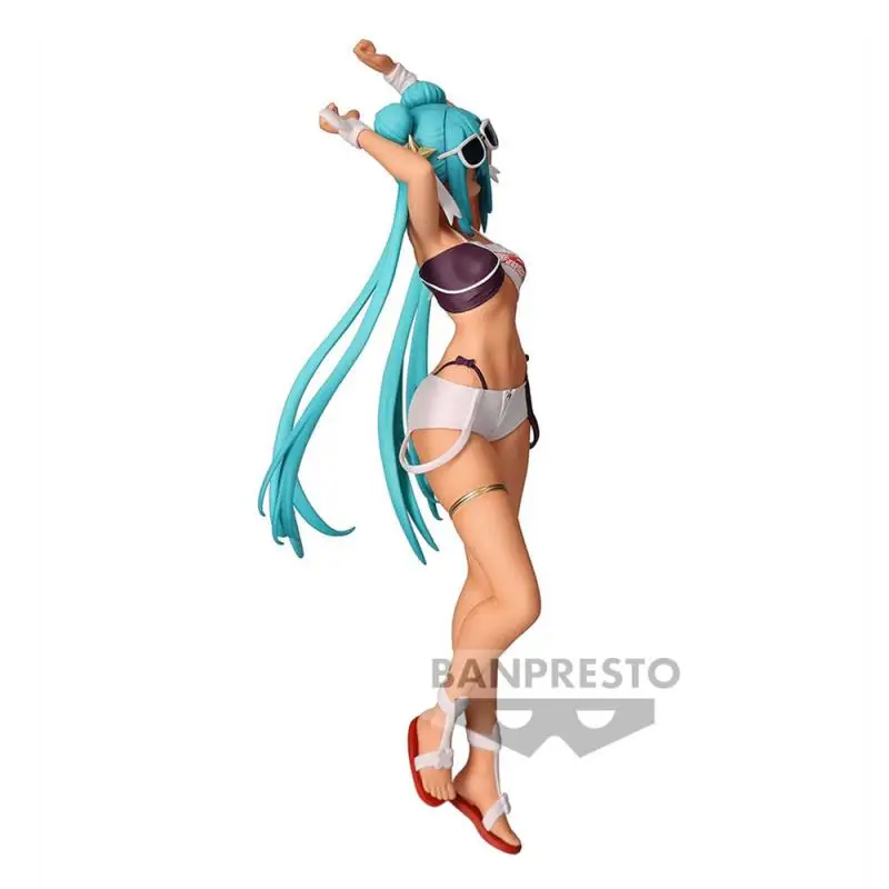 Оригинальная в наличии Banpresto Hatsune Miku Racing 2023 экшн-фигурка тропического аниме
