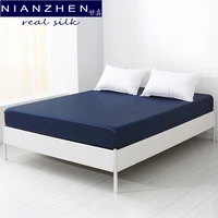 nianzhen 22 momme real silk flat sheet pure 100 natural mulberry seamless luxury king queen only sheetno pillow ns12055