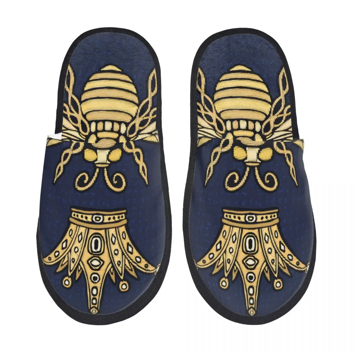 Домашние теплые тапочки в виде пчелы короны шмеля вазы насекомых зимние домашние