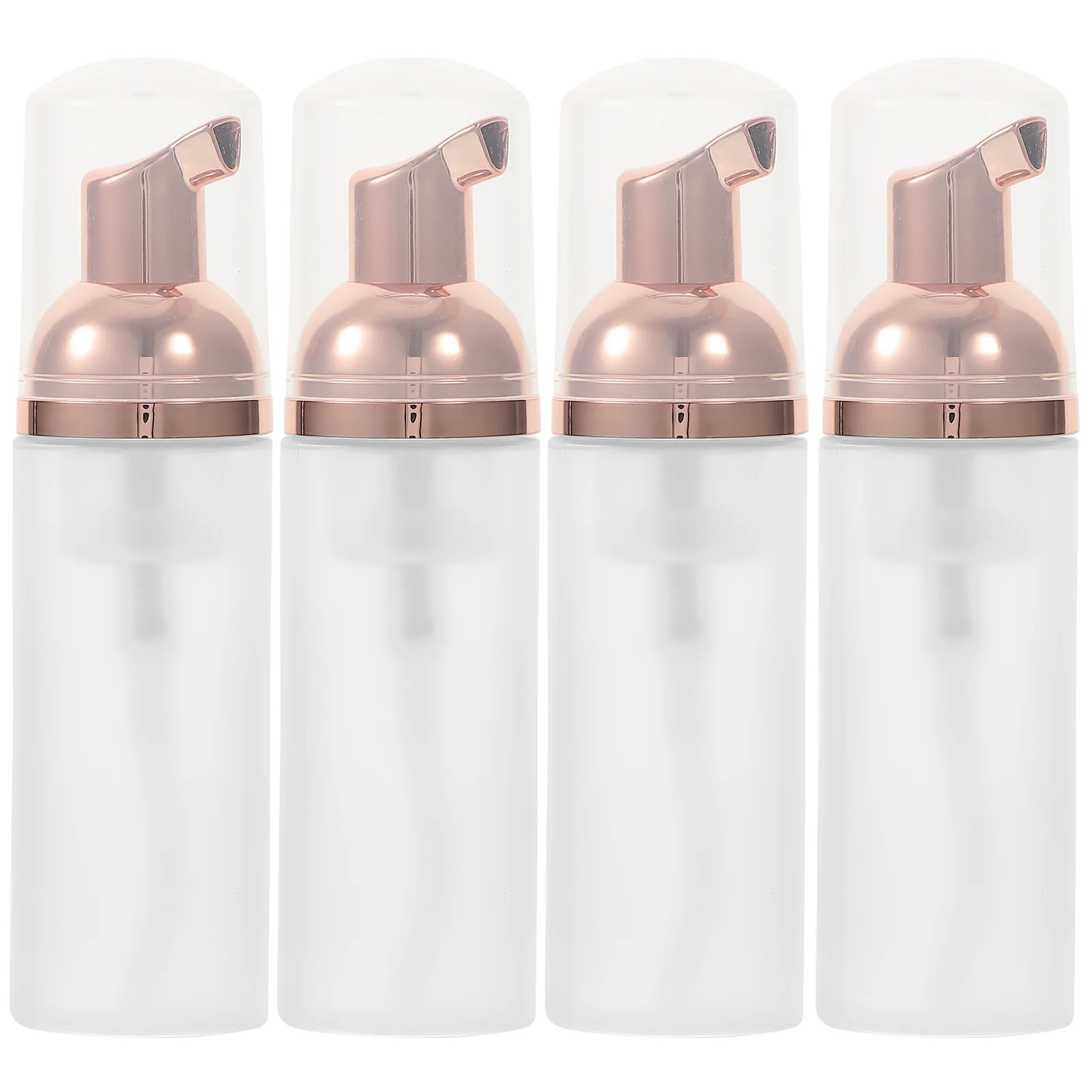 

4 Pcs Bubble Bottle Travel Sub Bottles Pressing Frosted Foaming Pump Cover Small Containers The Pet Type Convenient Liquids