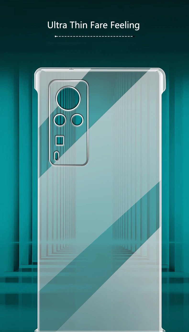 Безрамочный прозрачный чехол для телефона Vivo X80 Pro Plus Ultra Thin с тепловыделением, из прозрачного твердого пластика, для моделей X70 X60 X50.